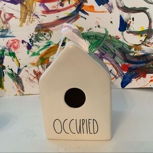 New Rae Dunn “ Occupied” Ceramic Birdhouse